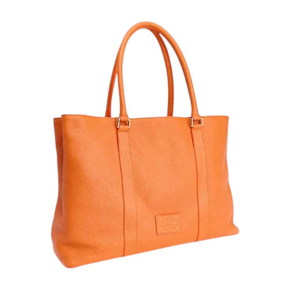 Terrida The Colorful Leather Tote Bag Orange